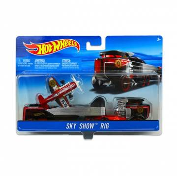 Машина дальнобойщика Hot Wheels Sky Show Rig, красная, от 3 лет, 24*16.5*6 см (BDW51) Машина дальнобойщика Hot Wheels Sky Show Rig, красная, от 3 лет, 24*16.5*6 см (BDW51)