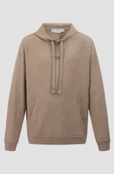 Мужское бежевое худи с узором Бежевый M Guess M5GQ15.KCS71;FJ8M