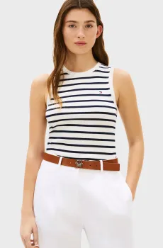Женская майка в полоску SLIM CODY Разноцветный XS Tommy Hilfiger WW0WW47806
