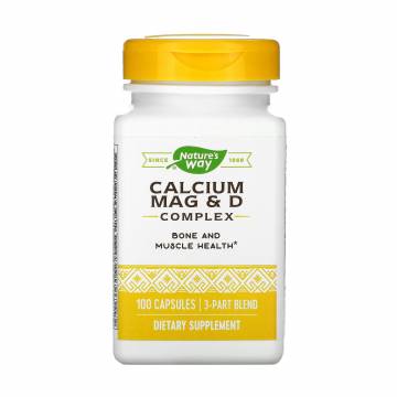 Комплекс кальция, магния и витамина D Natures Way Calcium Mag & D Complex, 100 капсул Комплекс кальция, магния и витамина D Natures Way Calcium Mag & D Complex, 100 капсул