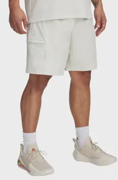 Мужские белые шорты Curry Woven Short Белый L Under Armour 1390347-110