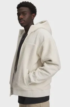 Мужское белое худи UA High Pile Fleece FZ Белый XL Under Armour 6007055-110