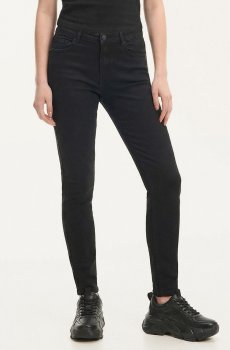 Cropp - Джинси skinny з ефектом виварювання - чорний