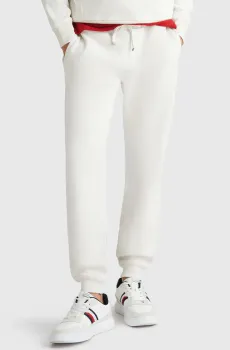 Мужские белые спортивные брюки SMALL IMD Белый L Tommy Hilfiger MW0MW32059