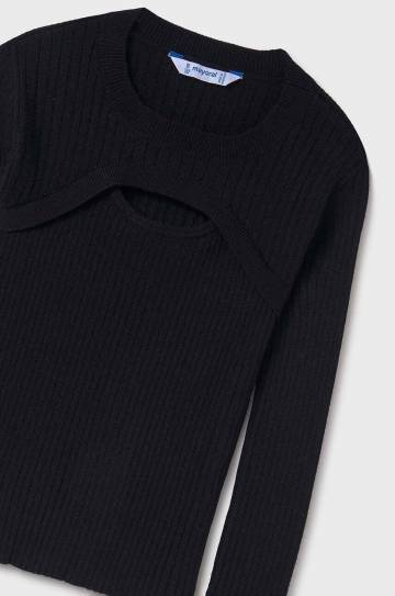 Детский свитер Mayoral цвет чёрный лёгкий 7308