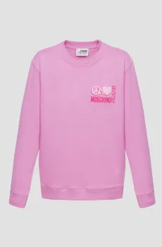 Женский сиреневый свитшот Сиреневый XS Moschino A1719.8757;1239