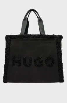 Женская черная замшевая сумка Черный ONESIZE HUGO 50529375;001