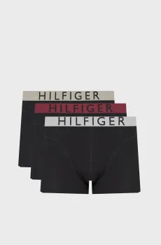 Мужские черные боксеры (3 шт) TRUNK WB Черный M Tommy Hilfiger UM0UM03465