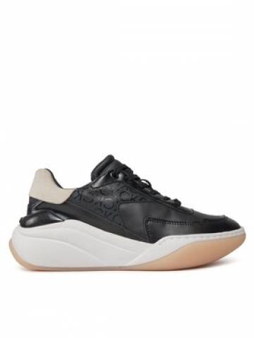 Calvin Klein Снікерcи Wedge Lace Up Epi Mono HW0HW01899 Чорний Calvin Klein Снікерcи Wedge Lace Up Epi Mono HW0HW01899 Чорний