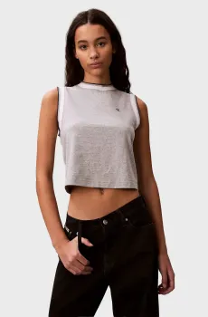 Женский серый топ MONOGRAM Серый S Calvin Klein Jeans LV047F225G