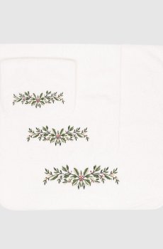 Набор махровых полотенец FESTIVE с узором