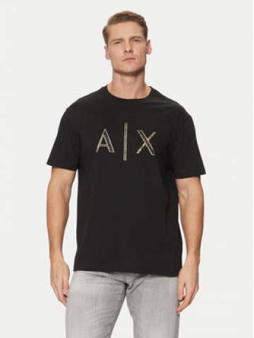Armani Exchange Футболка XM000325 AF10364 UC001 Чорний Regular Fit Armani Exchange Футболка XM000325 AF10364 UC001 Чорний Regular Fit