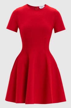 Красное платье мини