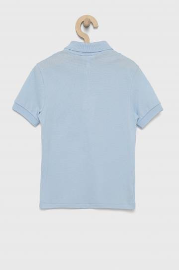 Детское хлопковое поло Lacoste однотонный Детское хлопковое поло Lacoste однотонный