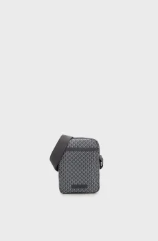 Мужская серая сумка с узором SLIM REPORTER Серый ONESIZE Calvin Klein LV04D3334G