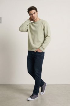 Світшот crewneck з написом - блідо-зелений