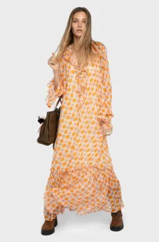 Женское платье с узором Ralicel Разноцветный S ZADIG&VOLTAIRE WWDR02657_CREAM