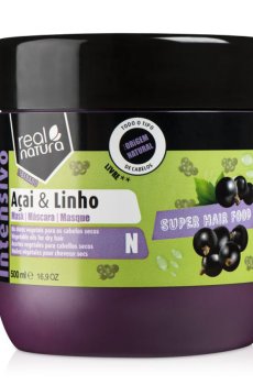 Маска для восстановления волос Real Natura Super Hair Food Acai E Linho, 500 мл