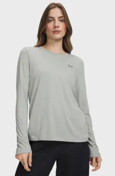 Женский серый лонгслив W Explor IsoChill UPF LS Серый M Under Armour 6009569-069