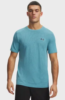 Мужская голубая футболка Vanish Seamless Novelty SS-BLU Голубой XXL Under Armour 6010603-425