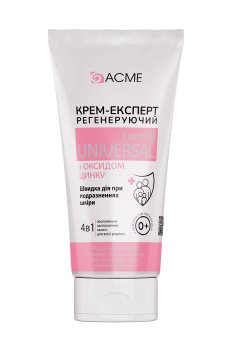 Регенерирующий крем-эксперт для тела 4 в 1 Acme Family Universal с оксидом цинка, с рождения, 30 мл