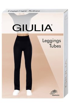 Леггинсы женские Giulia Leggings Tubes прямого кроя с широким эластичным поясом, Grey, размер S/M