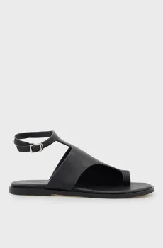 Женские черные кожаные сандалии Modena Черный 40 PRPY PRSDS26269W