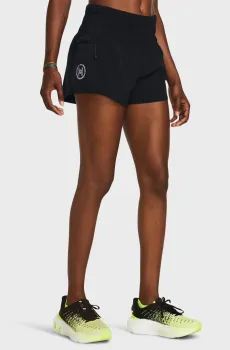 Женские черные шорты UA Run Anywhere Shorts Черный XS Under Armour 1382962-001