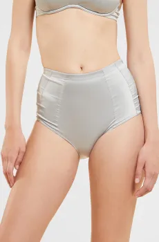 Женские светло-серые трусики BABYDOLL Серый S Etam 6528389