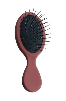 Массажная щетка для волос Cosmo Shop мини, матовая, 14*6 см, терракотовая, 1 шт (CS305T)