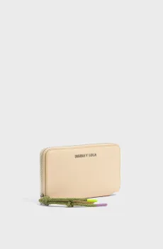 Женский бежевый кожаный кошелек Бежевый ONESIZE Bimba Y Lola 242BB1301.11117