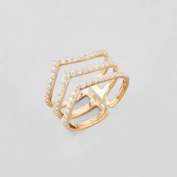 Серебряные кольца с позолотой Minimal К0039ж Серебряные кольца с позолотой Minimal К0039ж