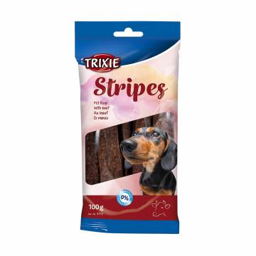 Лакомство для собак Trixie Stripes с говядиной, 100 г Лакомство для собак Trixie Stripes с говядиной, 100 г