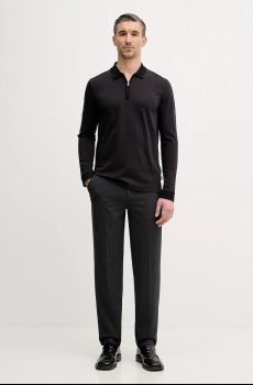 Хлопковый лонгслив BOSS H-Peduzzi 06