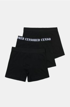 Бавовняні боксерки 3 штуки - чорний