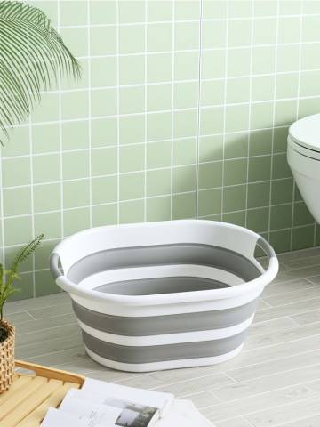 Розкладне відро - сірий