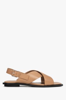 Сандалі шкіряні бежеві Estro ER00114731