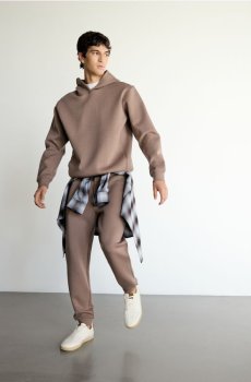 Reserved - Трикотажні штани slim - бежевий - 223JT-08X