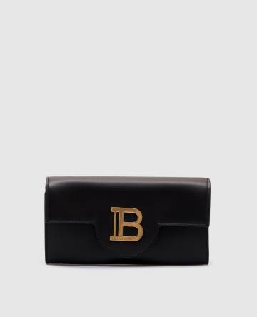 Черный кожаный клатч B-BUZZ