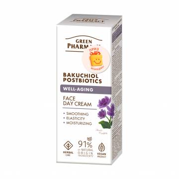 Дневной крем для лица Green Pharmacy Face Day Cream Бакучиол и постбиотики, 50 мл Дневной крем для лица Green Pharmacy Face Day Cream Бакучиол и постбиотики, 50 мл