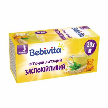 Детский фиточай Bebivita Успокаивающий, с 3 месяцев, 20*1.5 г Детский фиточай Bebivita Успокаивающий, с 3 месяцев, 20*1.5 г