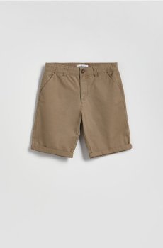 Reserved - Гладкі шорти-чиноси - кавовий - 753HN-84X