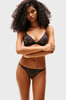 Женские черные трусики TANGA THONG Черный XS Tommy Hilfiger UW0UW05963