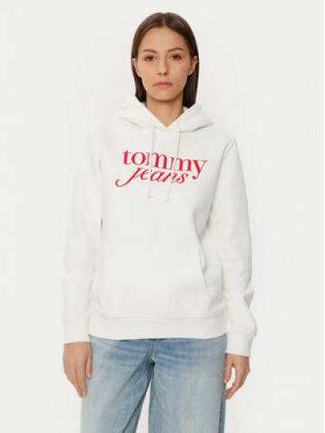 Tommy Jeans Світшот DW0DW20170 Écru Regular Fit Tommy Jeans Світшот DW0DW20170 Écru Regular Fit