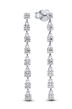 Сережки з 8 блискучими каменями