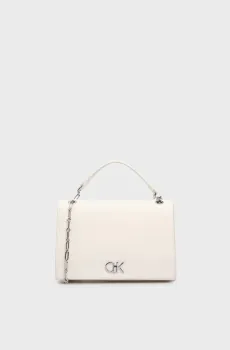 Женская белая сумка CK MEDIUM CONV CHAIN BAG Белый ONESIZE Calvin Klein K60K612810