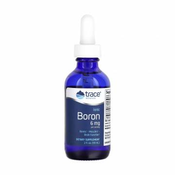 Бор ионный Trace Minerals Ionic Boron 6 мг, в жидкости, 59 мл