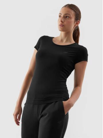 4F Футболка 4FAW23TTSHF0906 Чорний Slim Fit 4F Футболка 4FAW23TTSHF0906 Чорний Slim Fit