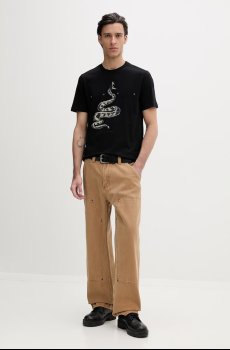 Хлопковая футболка HUGO Discorb