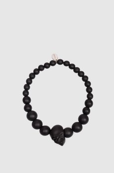 Черный браслет Skull